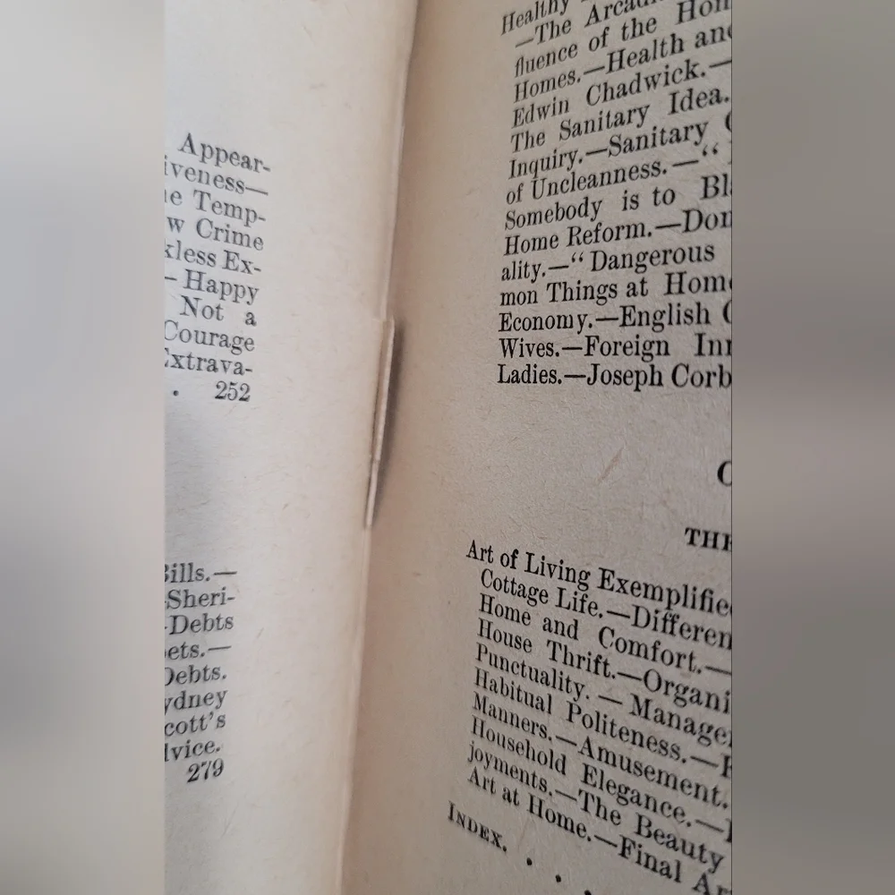 Antique 1800s Book Thrift by Samuel Smiles | Embossed Hardcover